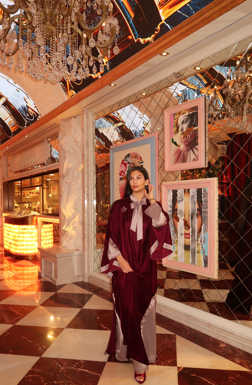Abaya Bordeaux Signature - PRE ORDER